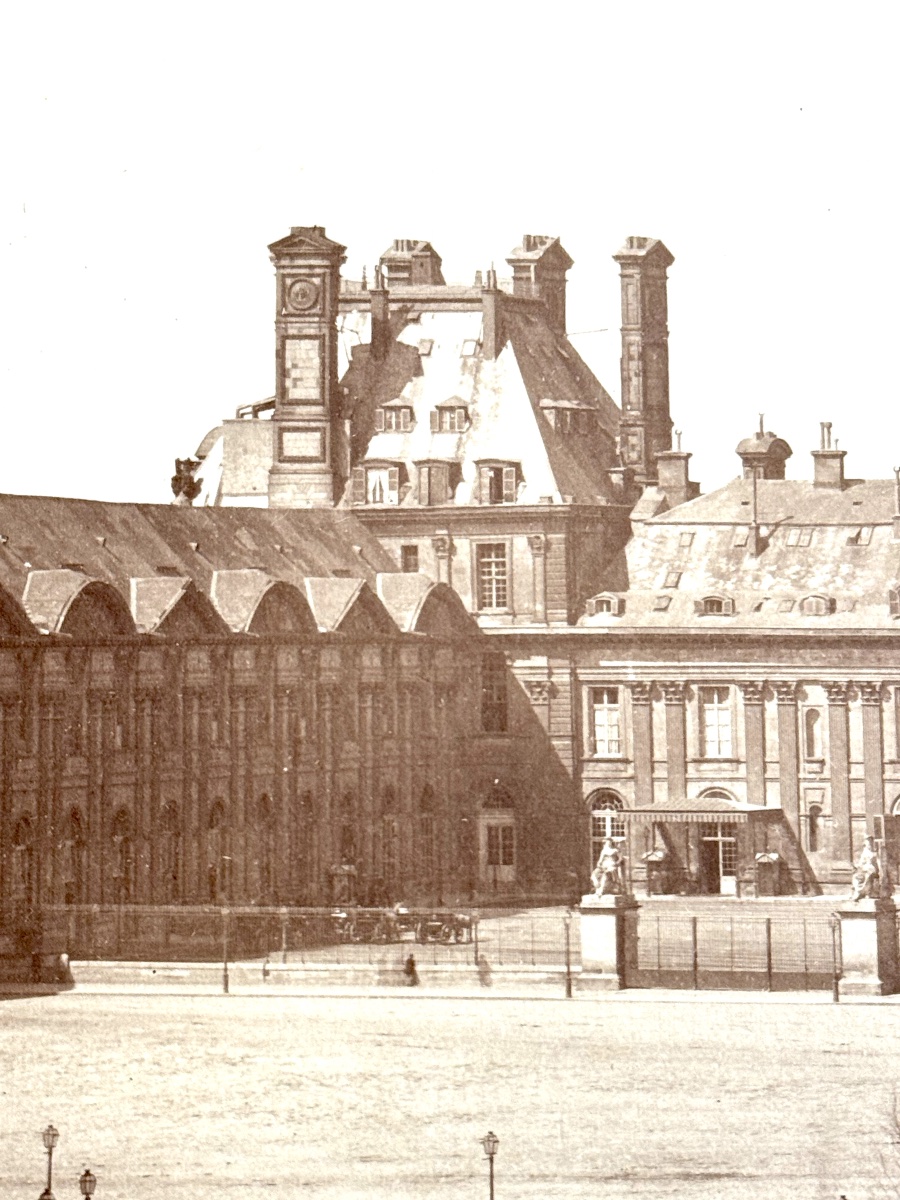 Edouard Baldus (1813-1889), Tuileries Palace, Signed, Circa 1860, Vintage Albumen Print-photo-3