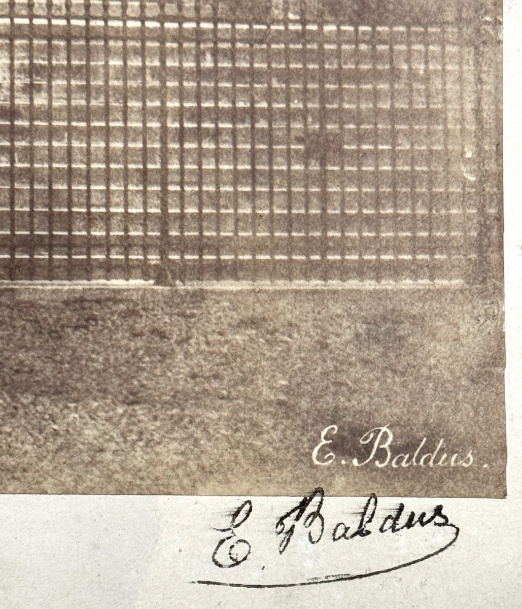 Edouard BALDUS (1813-1889), Eglise Saint-Gilles , signé, c. 1856 tirage albuminé photographie-photo-3
