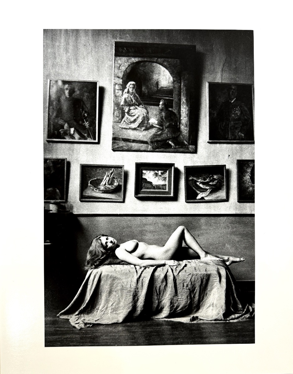 Léon Herschtritt, "nude In The Painter's Studio," Silver Gelatin Print, Circa 1960, Photograph -photo-2