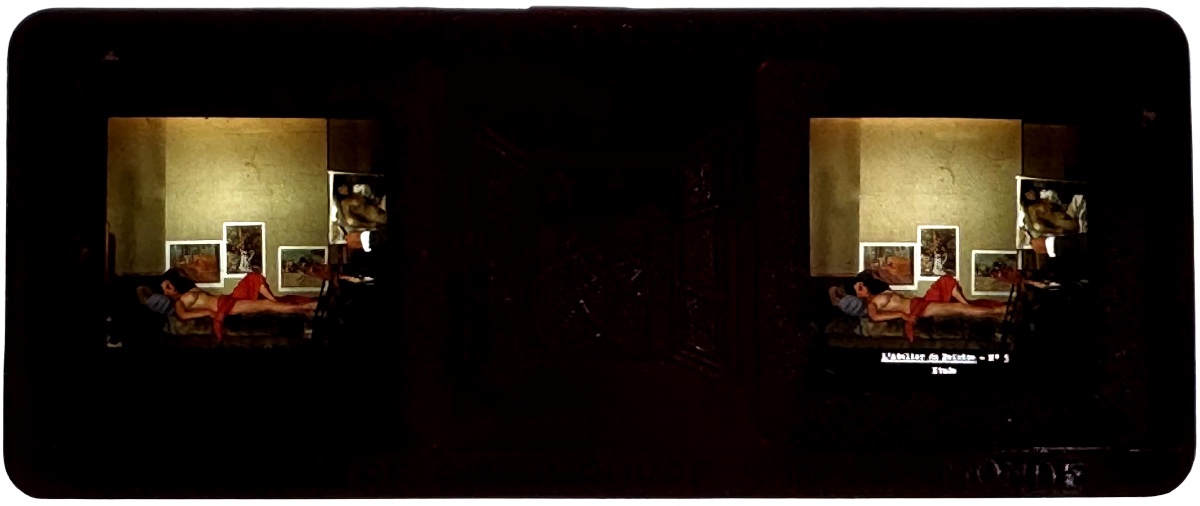 "L'Atelier du Peintre" Coffret de 6 nus stéréo et visionneuse-photo-6