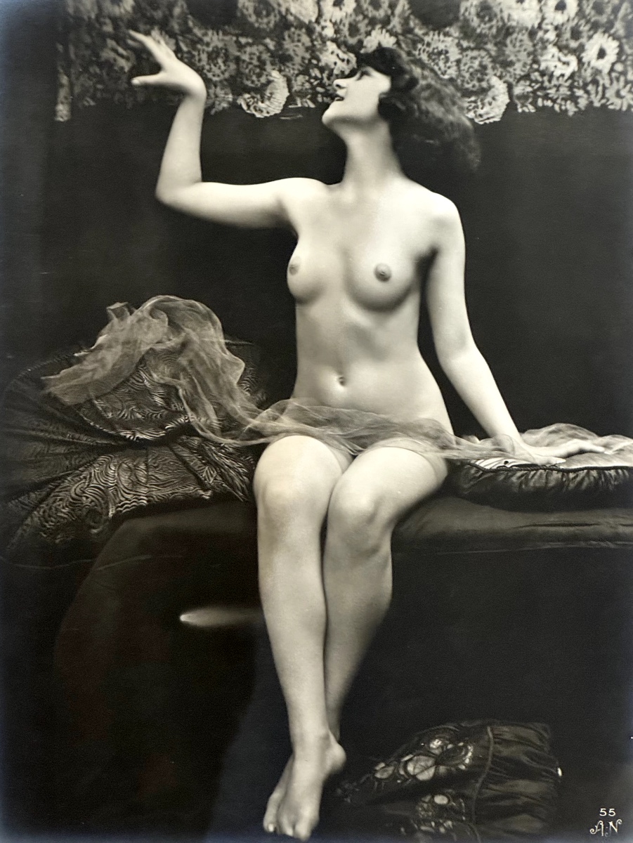 4 Etudes de Nu Julien MANDEL C.1920 Tirages argentiques d'époque photographie-photo-2