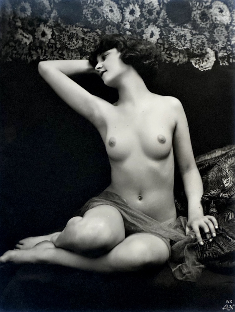 4 Etudes de Nu Julien MANDEL C.1920 Tirages argentiques d'époque photographie-photo-3