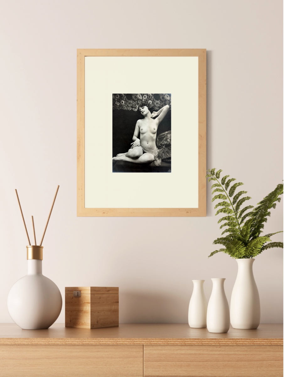 4 Etudes de Nu Julien MANDEL C.1920 Tirages argentiques d'époque photographie-photo-3