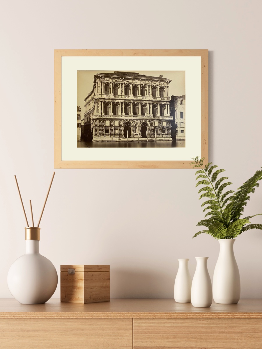 Carlo Naya, Casa Pesaro, Venice, Italy C. 1880 Vintage Albumen Print Photograph-photo-4