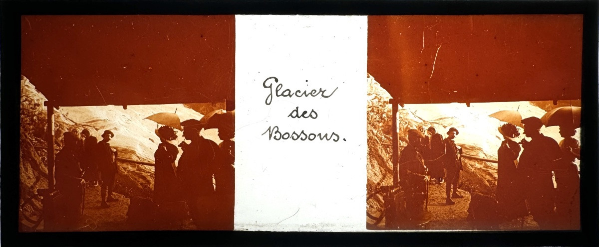 Visionneuse et 3 plaques stéréo sur  les Glaciers de Chamonix photographie stéréoscopique-photo-4