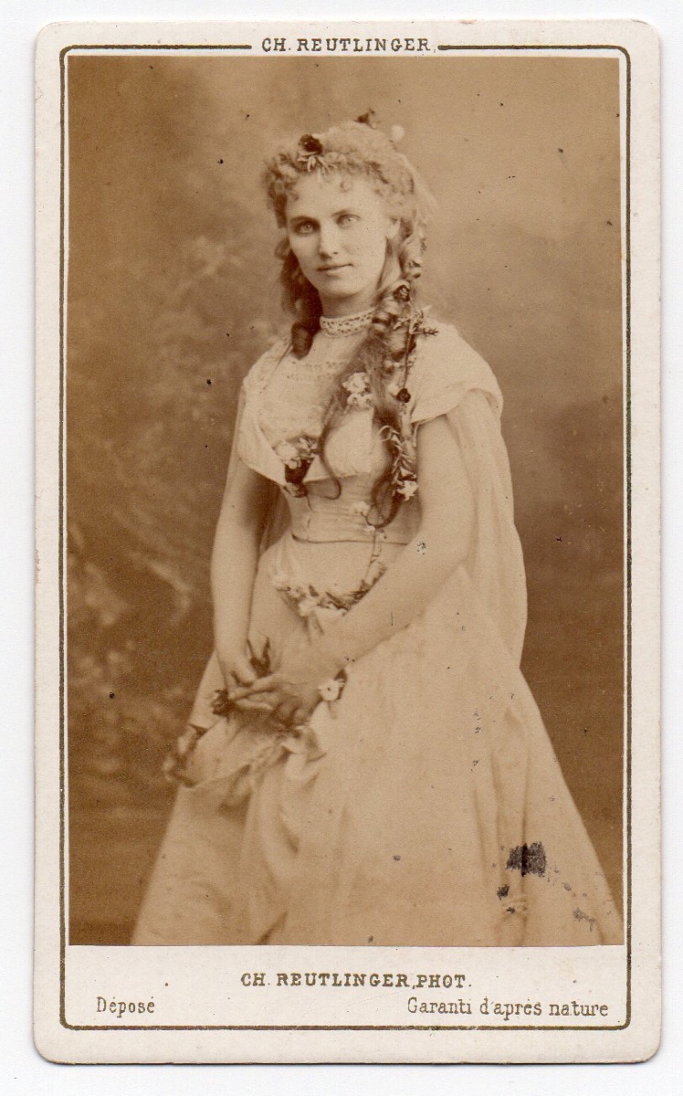 Christine Nillson, Soprano Cdv By Charles Reutlinger, Albumen Print Photograph, 1868