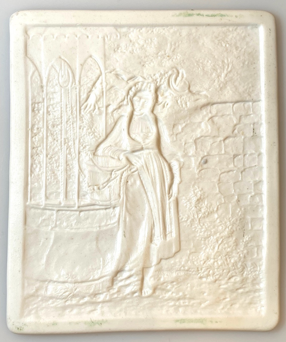 Lithophane "la Puisatière" Mid-19th Century-photo-2