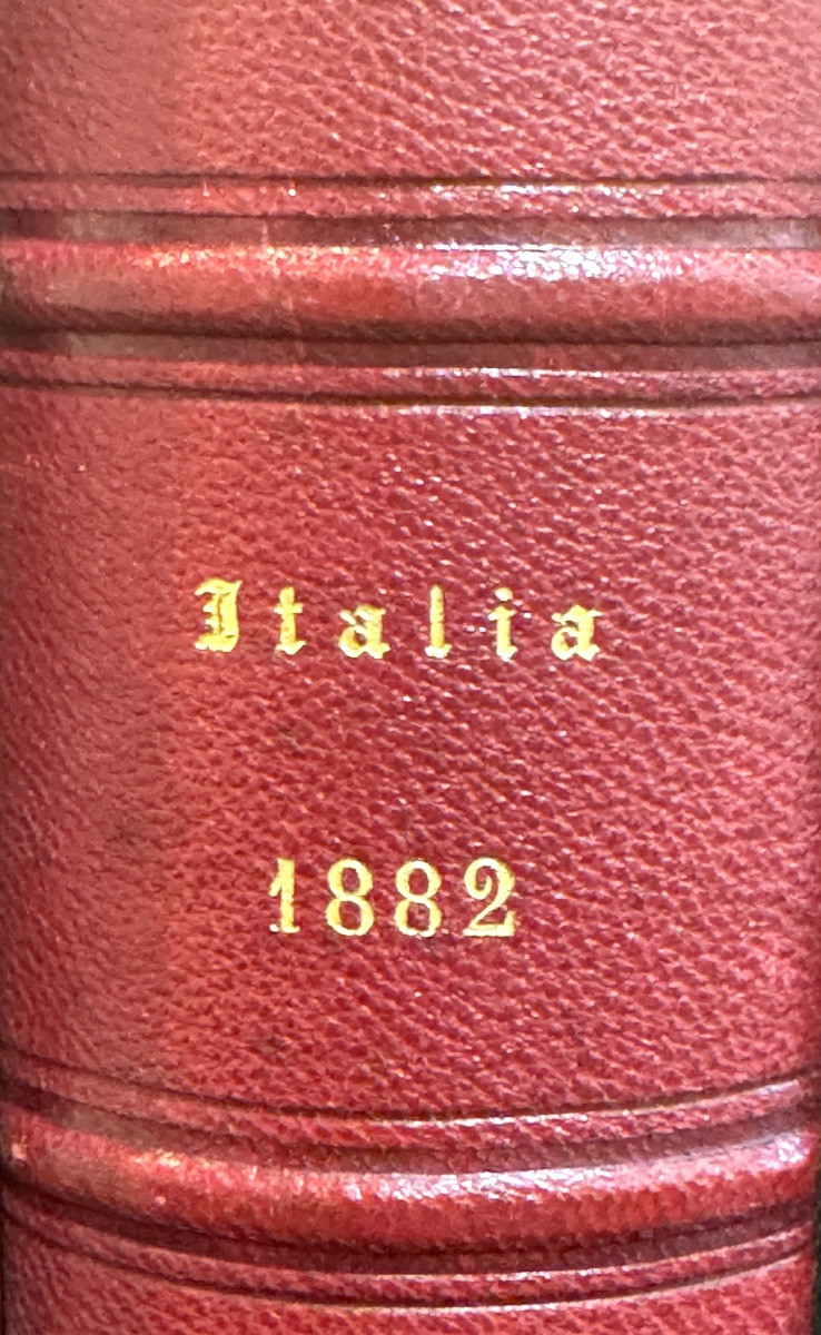 Italia, Album Of 60 Albumen Prints Circa 1882 Photography