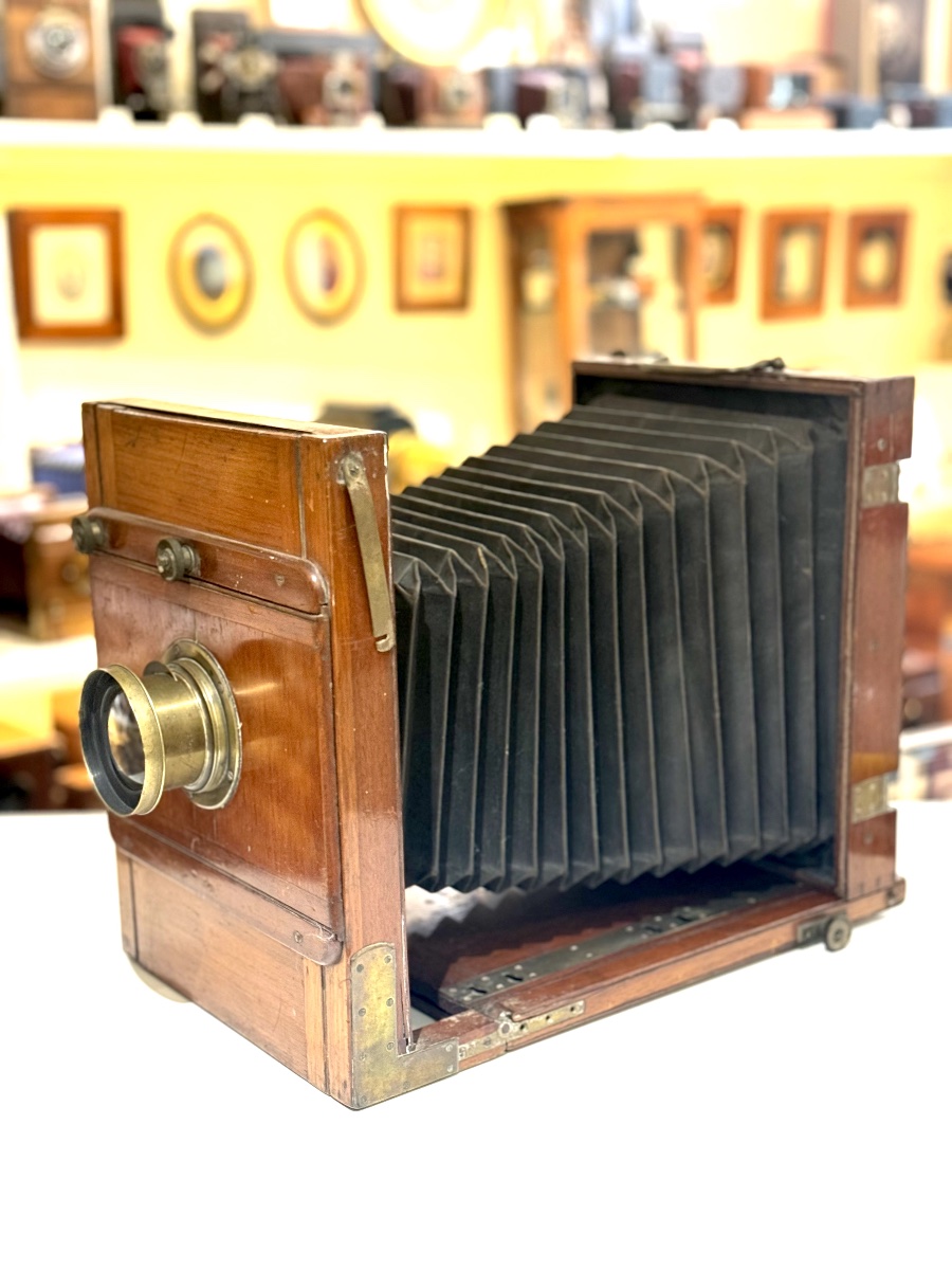 Camera 18 X 24 Lens Dallmeyer Rectilinear N.2 Circa 1870-photo-2
