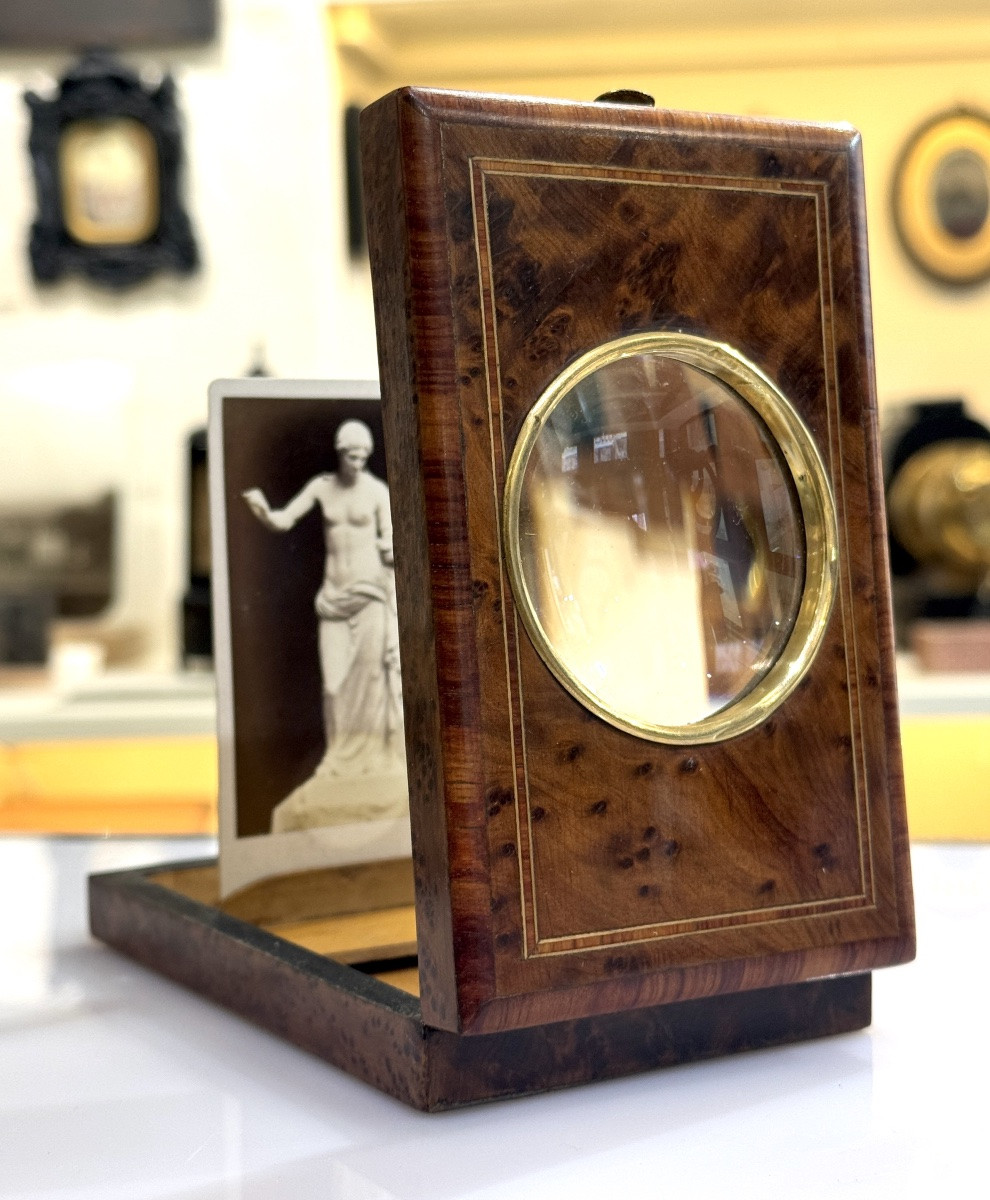 Venus d'Arles dans son Graphoscope en bois de Rose circa 1880-photo-3