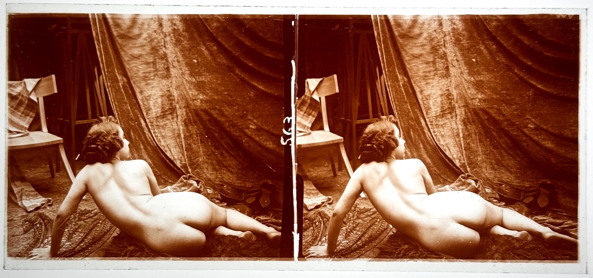 Positive Glass Plate, Stereoscopic Nude -photo-2