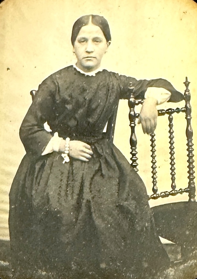 Daguerréotype Portrait de Femme Cadre Napoléon III circa 1850-photo-2