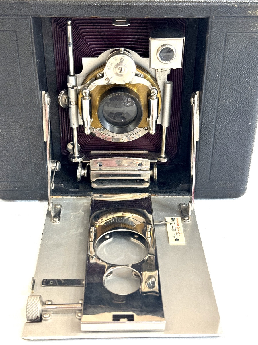 Travel Camera Lens Roussel Circa 1910 Vintage Camera-photo-4