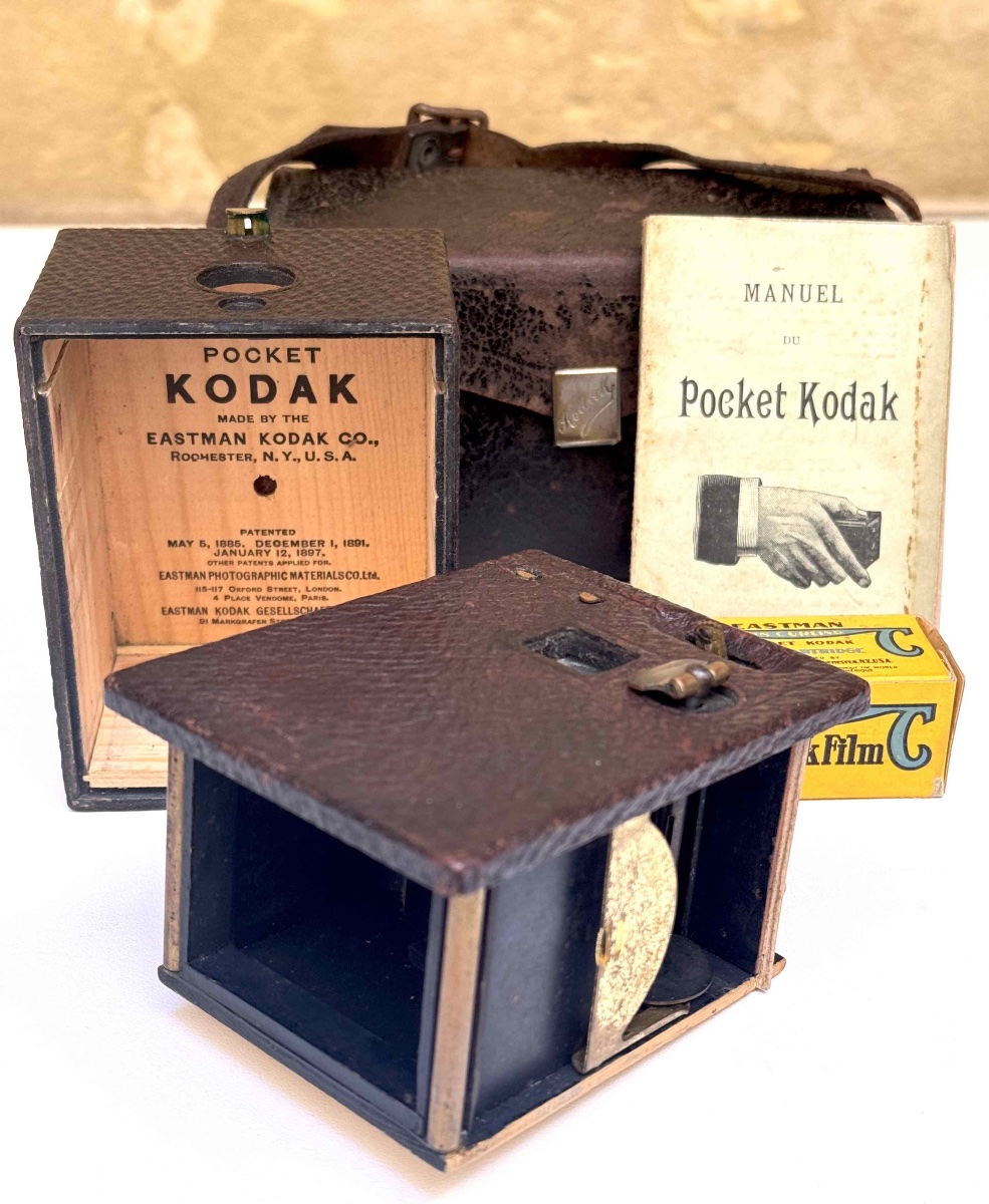 Pocket Kodak Model'96 dans son étui d'origine, pellicule et mode d'emploi Appareil photographie-photo-2