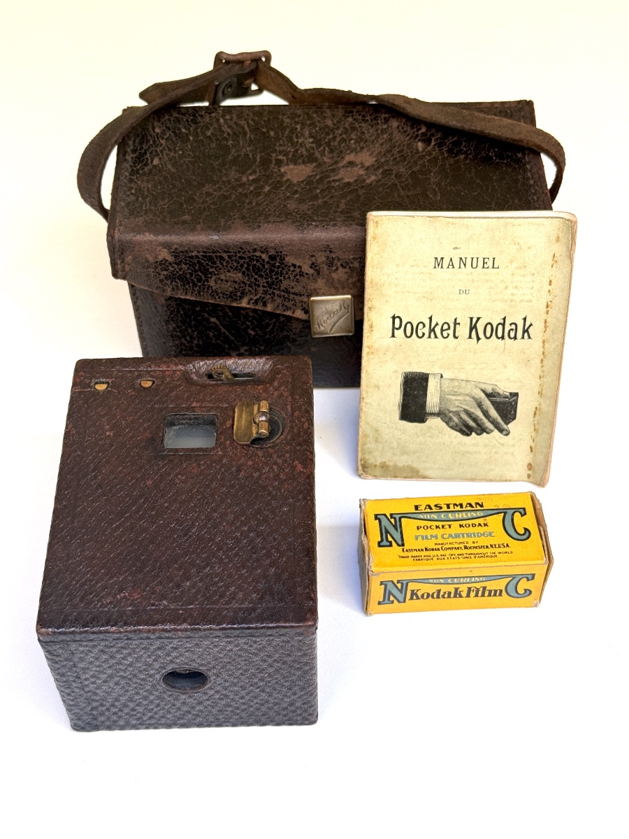 Pocket Kodak Model'96 dans son étui d'origine, pellicule et mode d'emploi Appareil photographie-photo-3