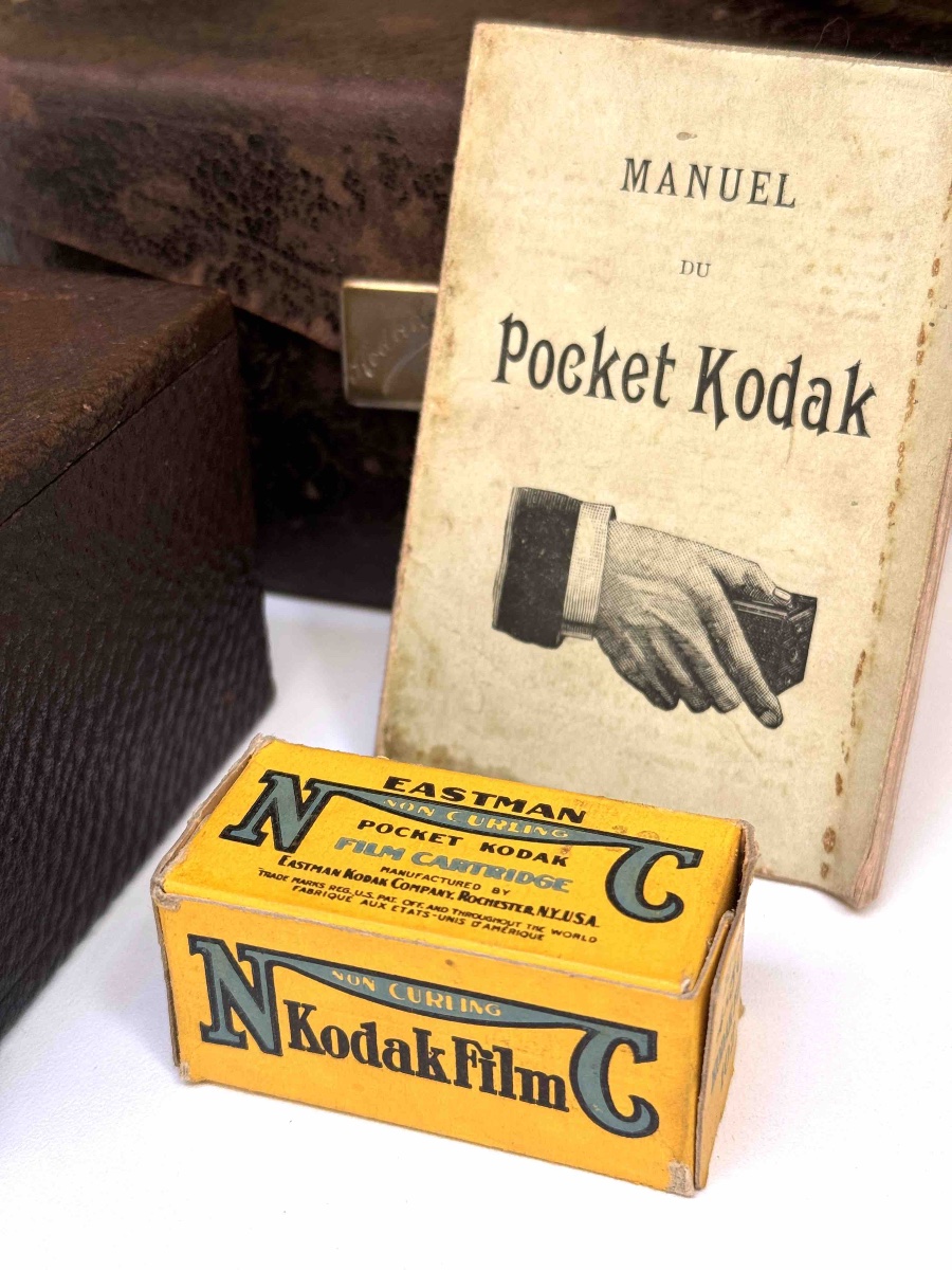 Pocket Kodak Model'96 dans son étui d'origine, pellicule et mode d'emploi Appareil photographie-photo-4