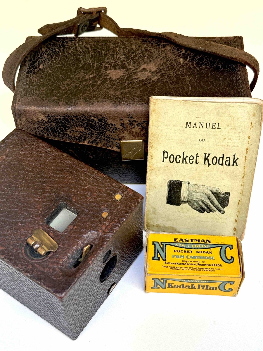 Pocket Kodak Model'96 dans son étui d'origine, pellicule et mode d'emploi Appareil photographie-photo-2