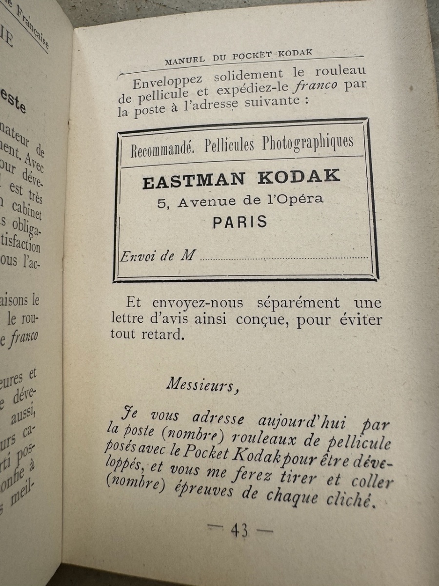Pocket Kodak Model'96 dans son étui d'origine, pellicule et mode d'emploi Appareil photographie-photo-5