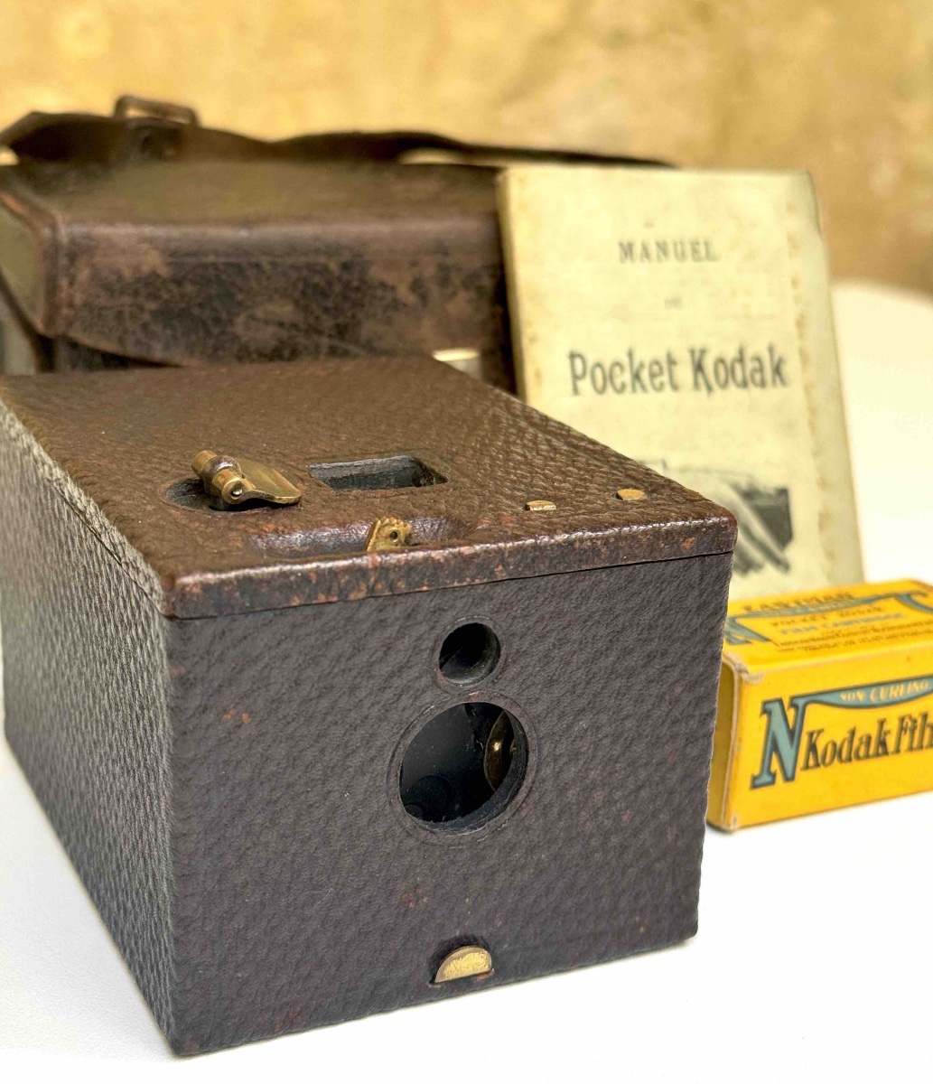 Pocket Kodak Model'96 dans son étui d'origine, pellicule et mode d'emploi Appareil photographie