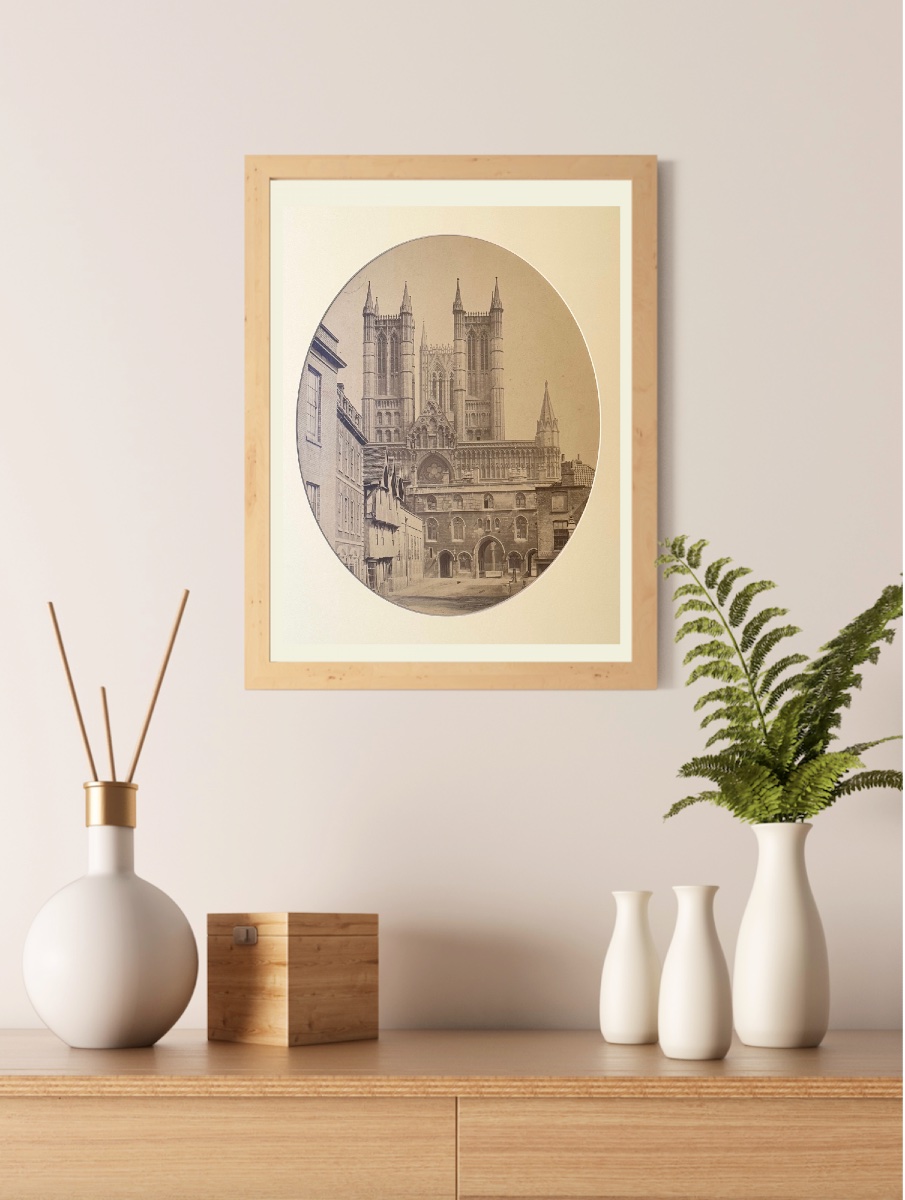 James MUDD (1821-1906) Cathédrale de Lincoln, Angleterre c.1860 Tirage albuminé photographie-photo-4