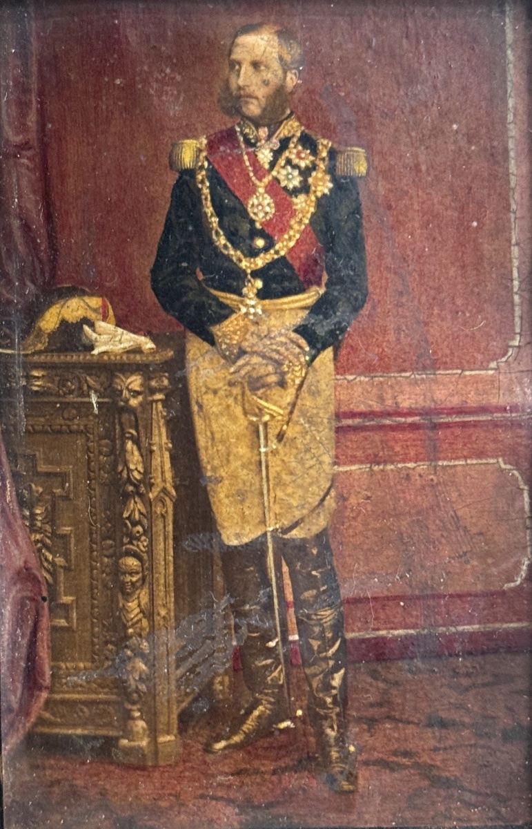 Full-length Portrait, Comte De Flandre  Circa 1860 Photo Albumen Print-photo-3