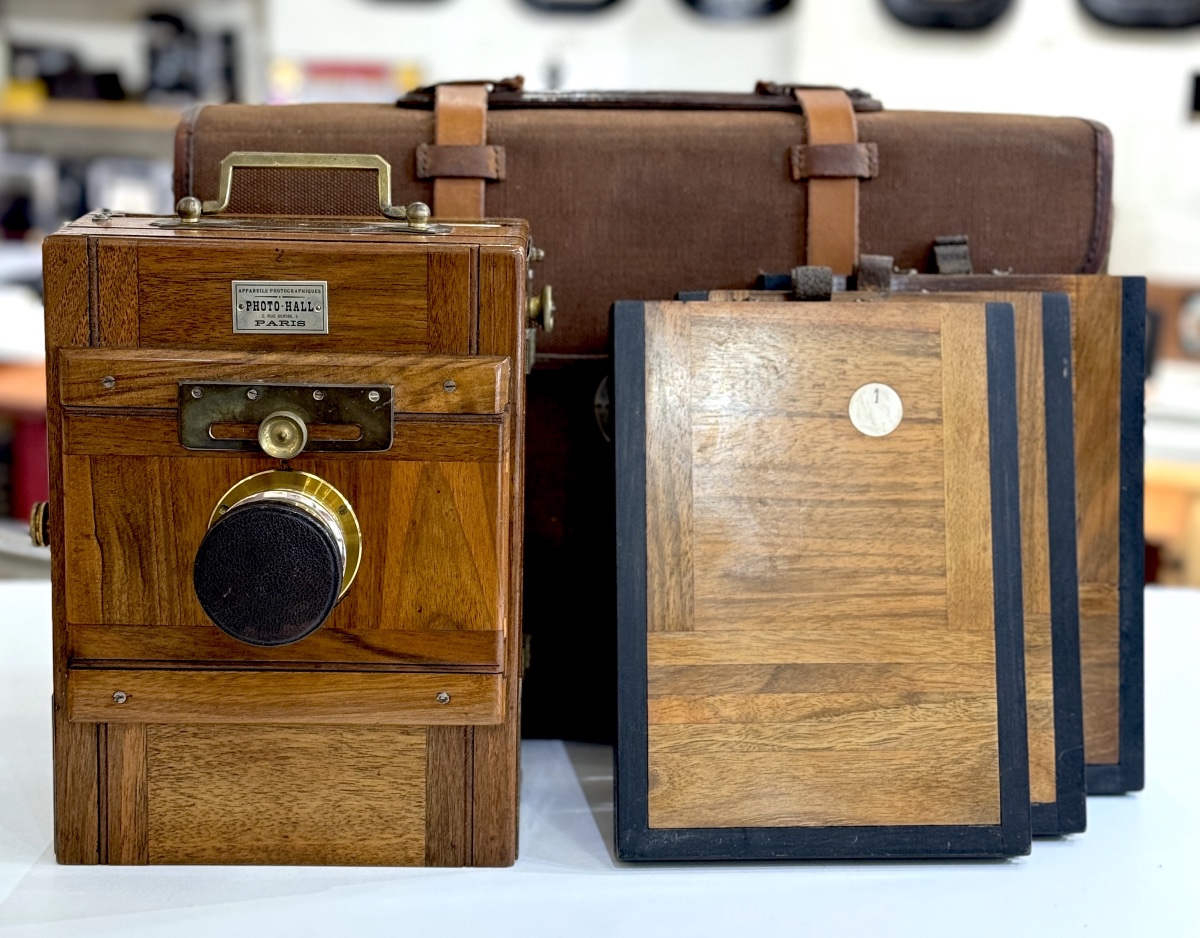 Chambre Photo Hall avec sacoche et chassis circa 1895 -photo-2