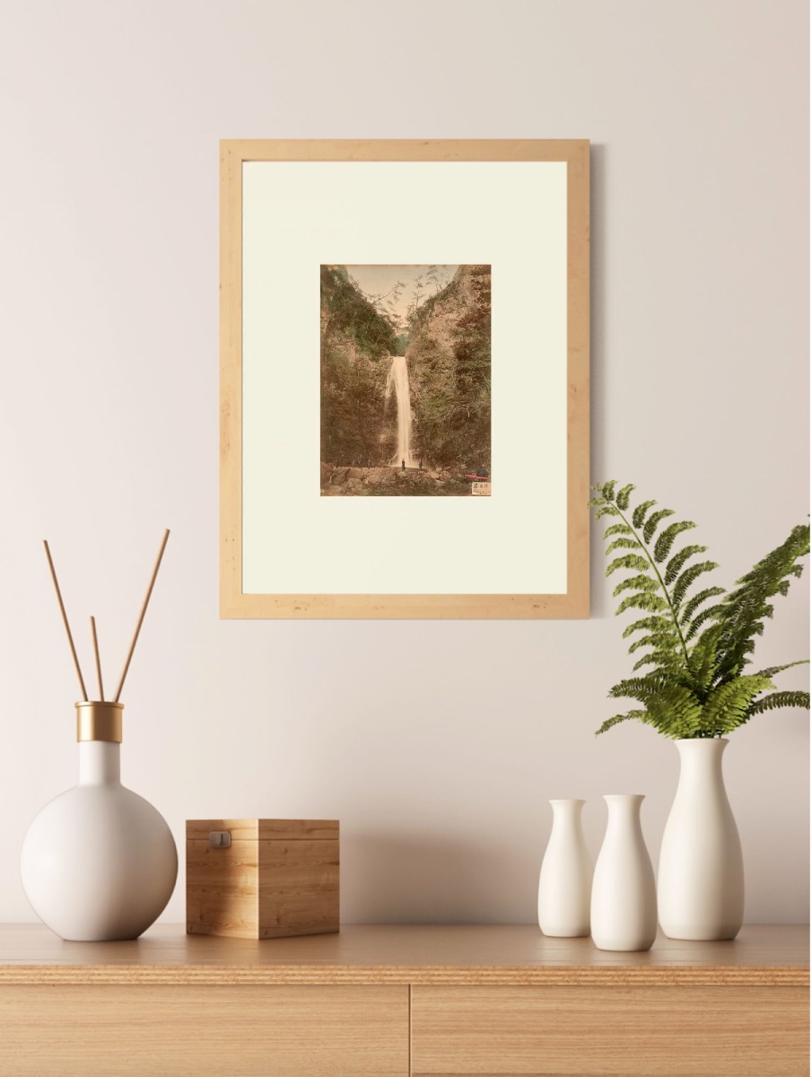 Kusakabe Kimbei (1841–1934)  Minoo Falls, C. 1880, Period Albumen Print, Photograph-photo-3