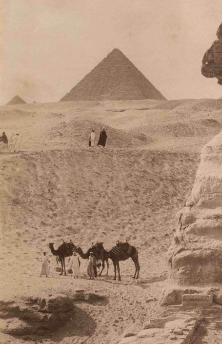 Pascal SEBAH (1823-1886) Le Sphinx,  Egypte c.1880 Tirage albuminé -photo-3