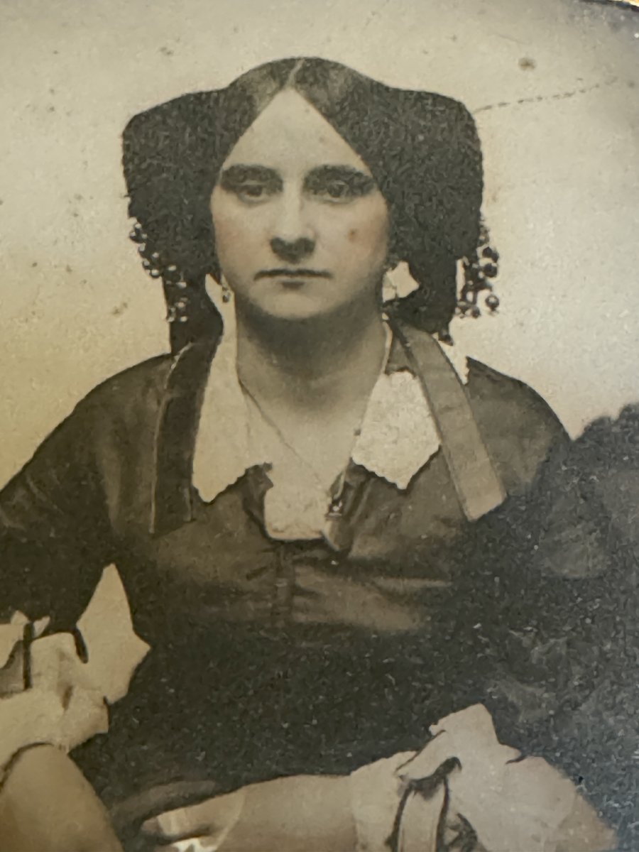 Ambrotypes Portraits d'un couple dans un Union Case en relief c.1860-photo-3