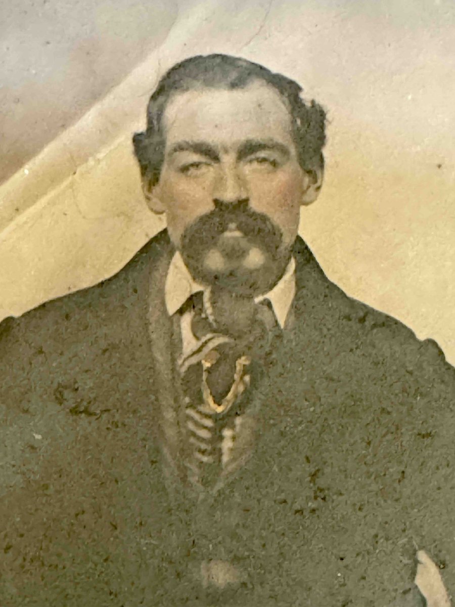 Ambrotypes Portraits d'un couple dans un Union Case en relief c.1860-photo-4