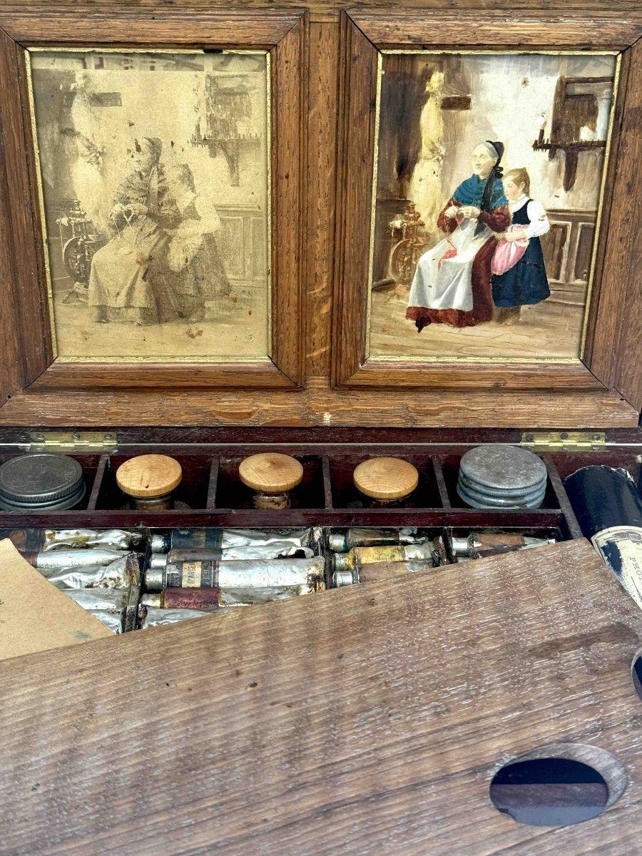 Bourgeois-aine Photo-painting Set, Circa 1898-photo-1
