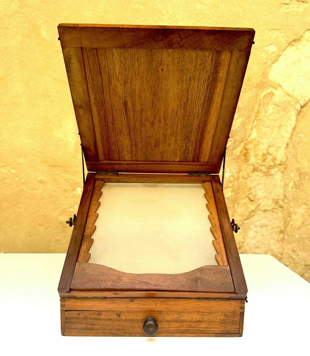 Wooden Tailoring Desk, Circa 1900-photo-2