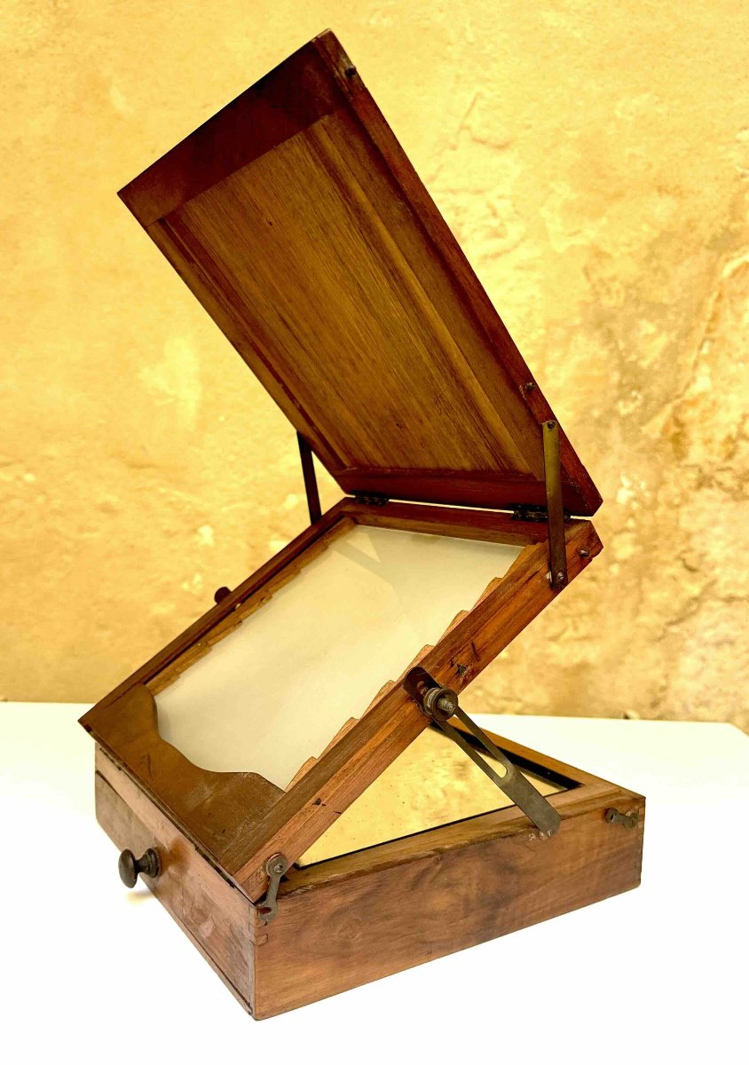 Wooden Tailoring Desk, Circa 1900-photo-3