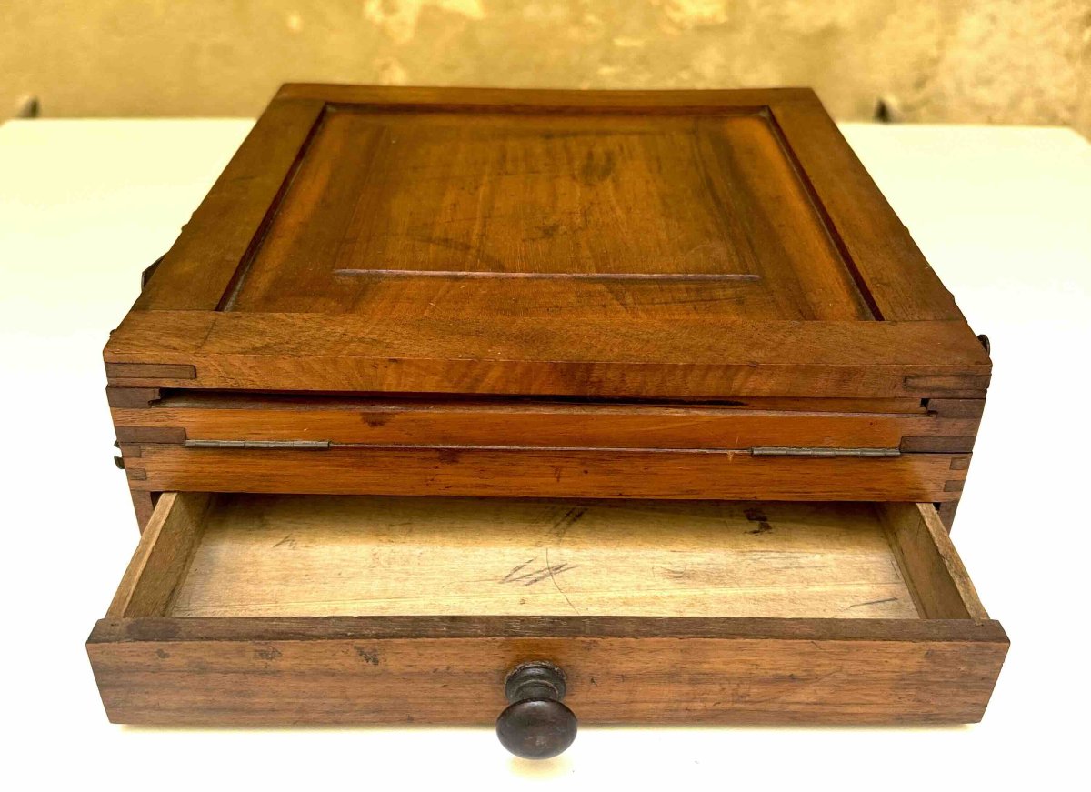 Wooden Tailoring Desk, Circa 1900-photo-3