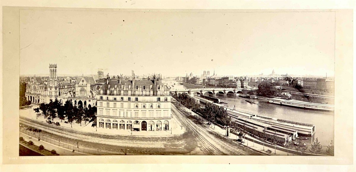 Adolphe Braun, Vue panoramique de Paris c.1860
