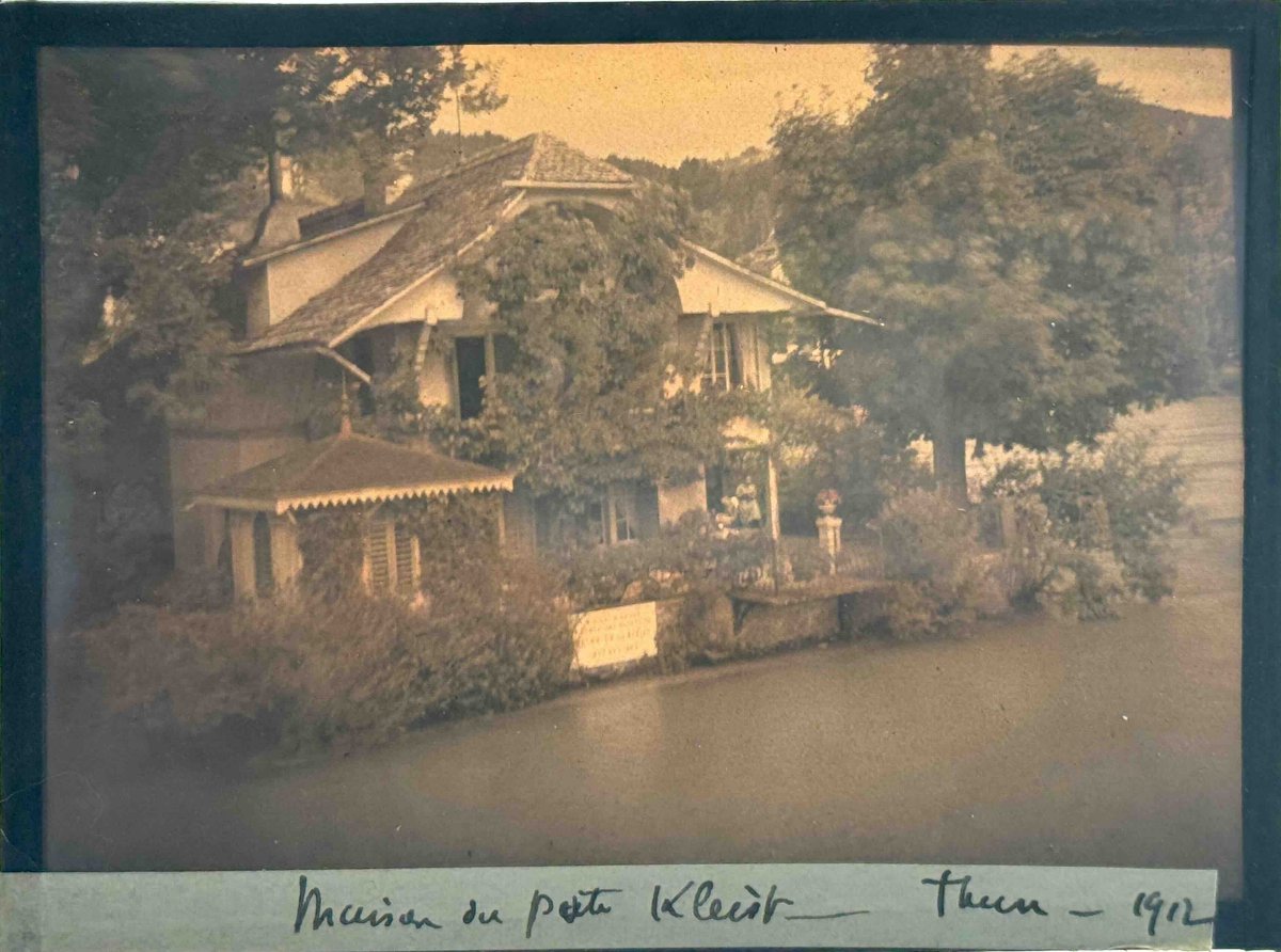 Autochrome "Maison du Poète Kleist" Thune, Suisse  circa 1912-photo-2