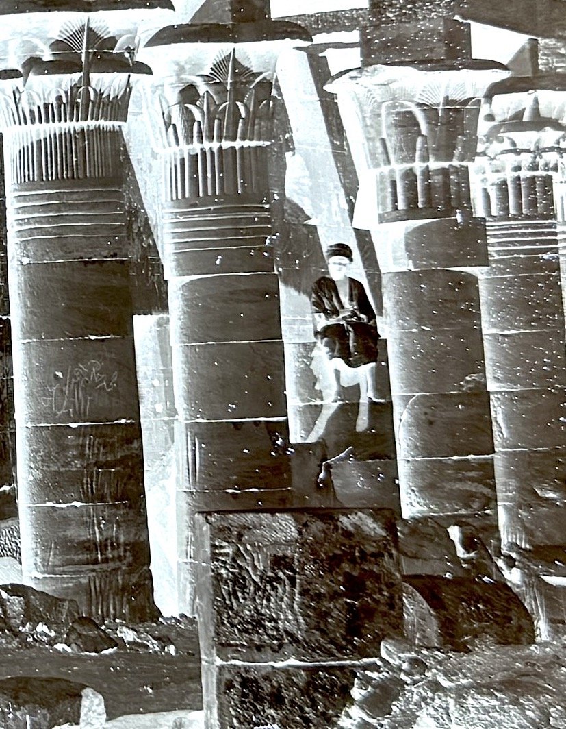 Felix Bonfils (1831–1885) Collodion Glass Plate “philae,” Circa 1867, Photograph-photo-3