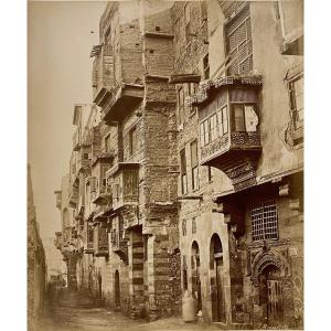 Felix Bonfils (1831-1885) Cairo, Toulon District, C.1870 Albumen Print Signed