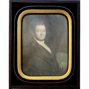 Daguerreotype Half-plate Portrait Of Constantine By Rolland De Blomac