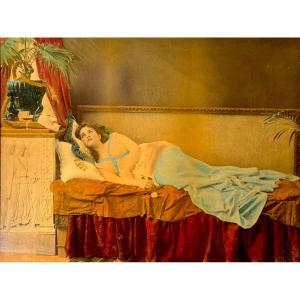 Temptation par RANDALL, photographie colorisé c.1894 