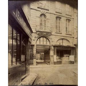 Eugène ATGET (1857-1927) Maison rue Saint-André-des-Arts, Paris c.1900 photographie albuminée