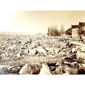 DELPHIN, Banquise de la Loire, Saumur  c. 1880 photographie albuminée