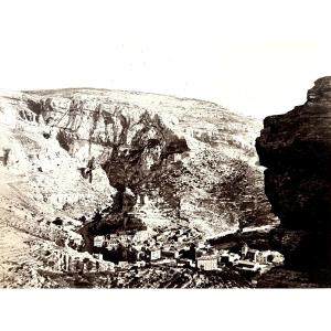 Edouard BALDUS (1813-1889), Fontaine-de-Vaucluse, signé, c. 1861 tirage albuminé photographie