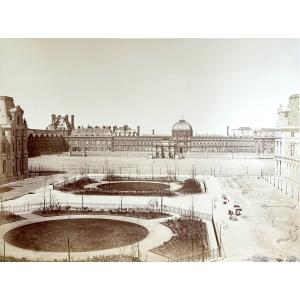 Edouard Baldus (1813-1889), Tuileries Palace, Signed, Circa 1860, Vintage Albumen Print