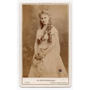 Christine Nillson, Soprano Cdv By Charles Reutlinger, Albumen Print Photograph, 1868