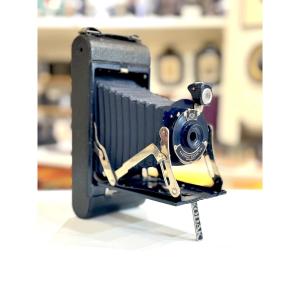 Pocket Kodak No.1 Junior Bleu Modèle B Folding appareil photographique vintage circa 1930