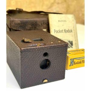 Pocket Kodak Model'96 dans son étui d'origine, pellicule et mode d'emploi Appareil photographie