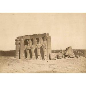 Antonio Beato (1825-1905) Temple Of Ramses Ii, Egypt C.1860 Photograph Albumen Print