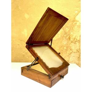 Pupitre de retouches en bois, circa 1900