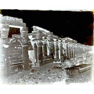 Felix Bonfils (1831–1885) Collodion Glass Plate “philae,” Circa 1867, Photograph